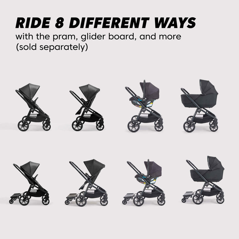 city select double stroller with glider board Baby Jogger City Sights Stroller
