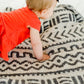 Baby on Saranoni Receiving Double-Layer Bamboni Blanket - Mudcloth