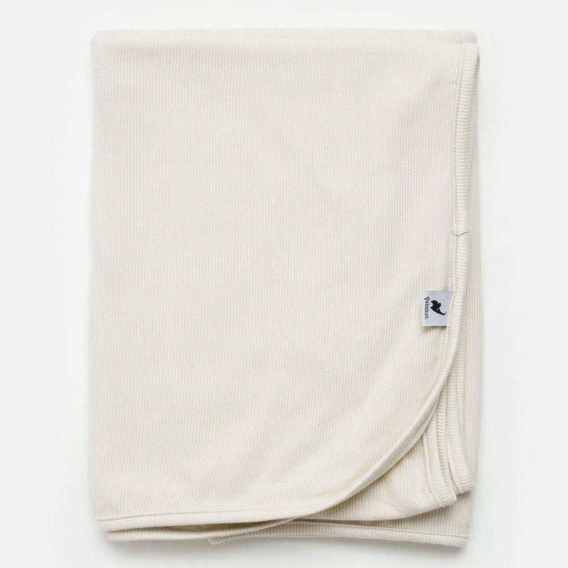 Quinn St Ribbed Stretchy Swaddle - Oatmeal