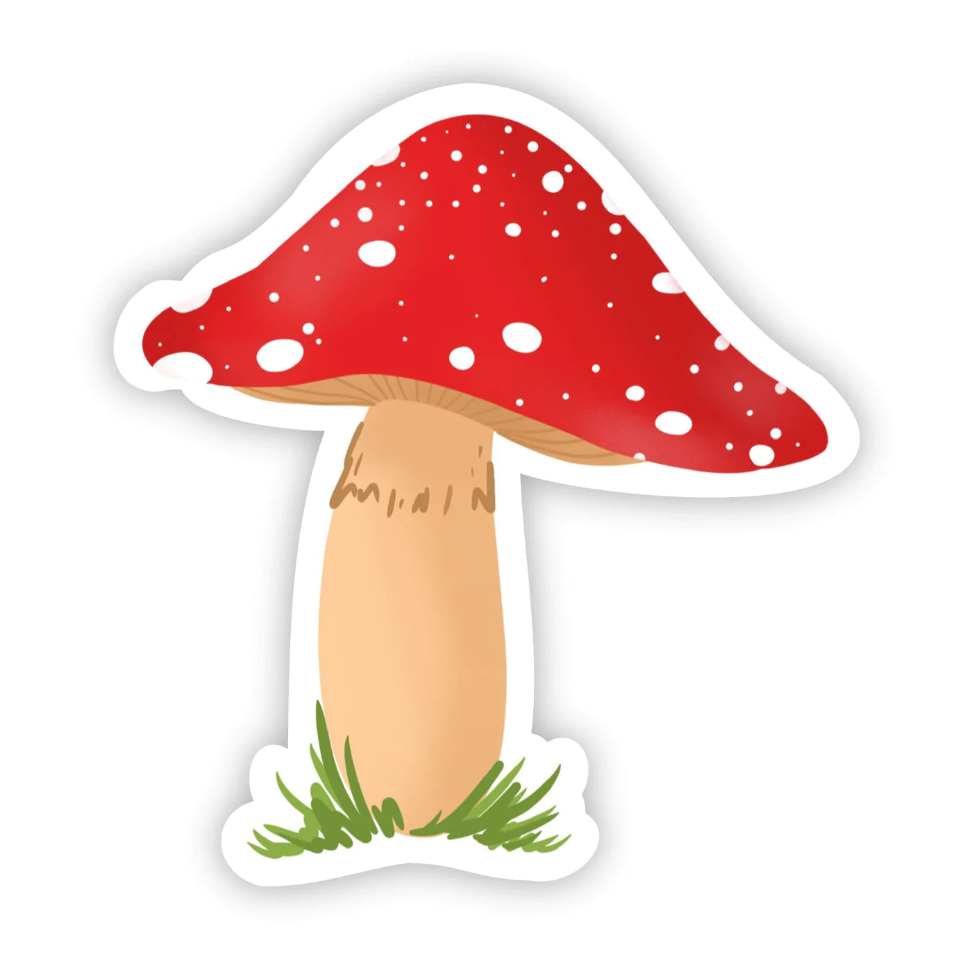 Big Moods Red Mushroom Sticker - Multicolor