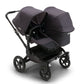 Bugaboo Donkey 5 Duo Extension Complete - Mineral - Washed Black on bugaboo donkey 5 stroller