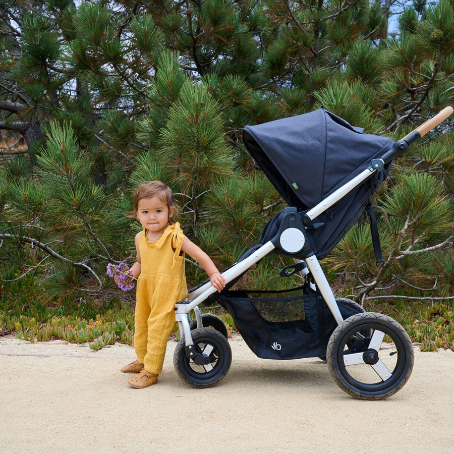 Toddler with Bumbleride 2022 Era Stroller - Maritime