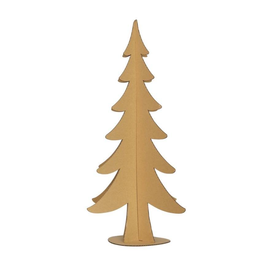 Creative Co-op Kraft Paper Tree Decoration - Brown