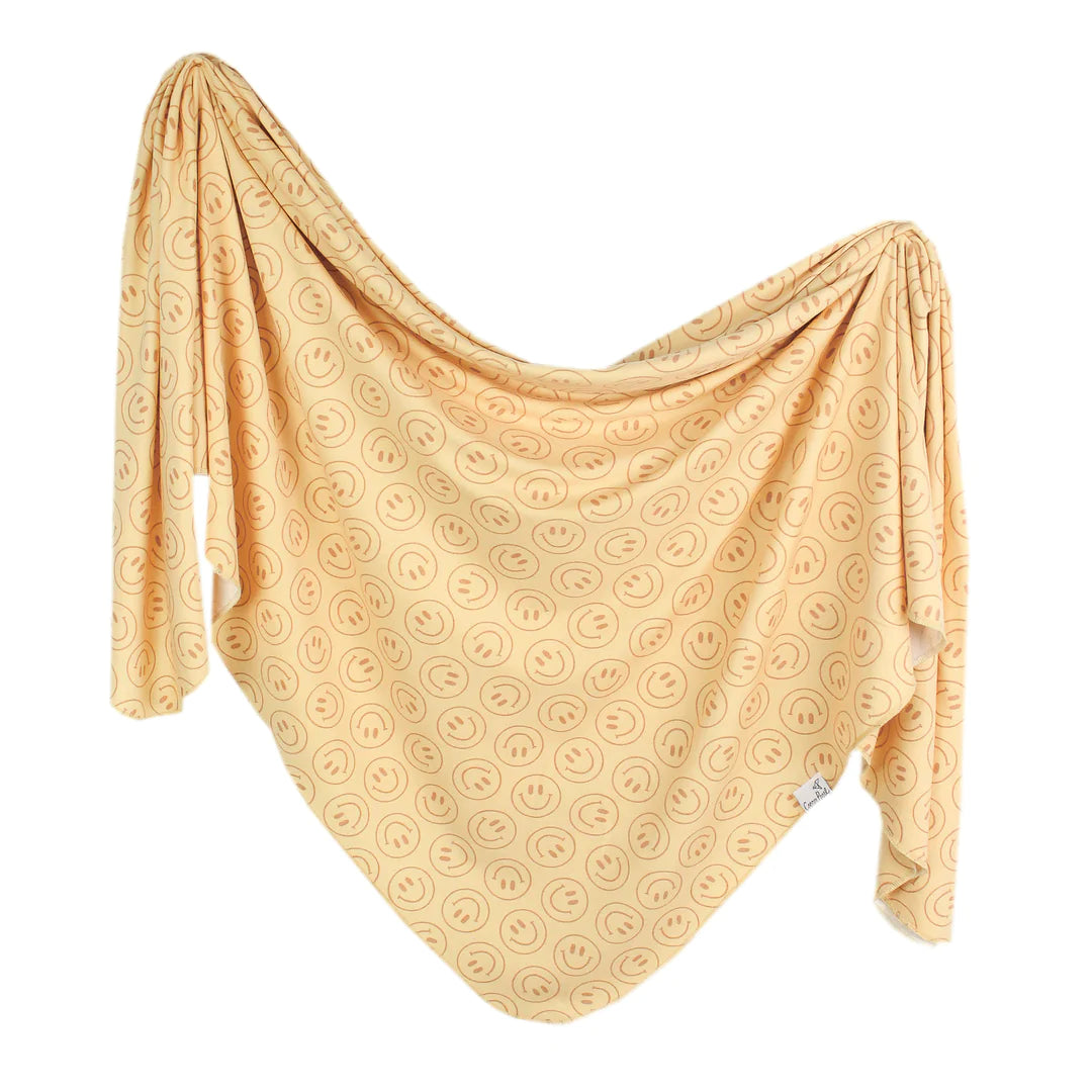 Copper Pearl Knit Swaddle Blanket - Vance