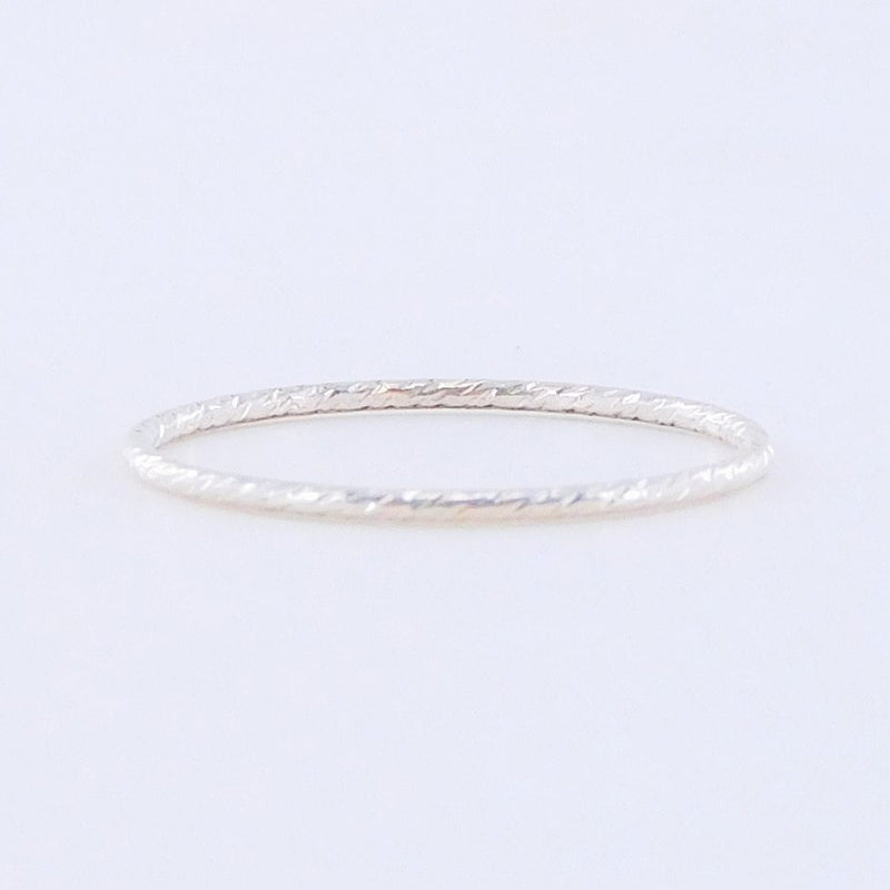 Made by Mary Silver Stella Sparkle Stacking Ring