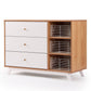 Dadada Central Park 3-Drawer Dresser - White / Red Oak