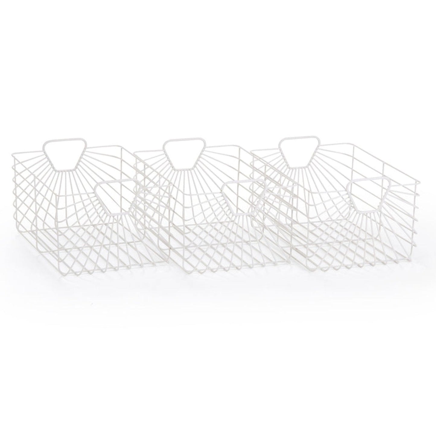 Dadada Central Park Storage Baskets - Set of 3 - White
