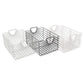 Dadada Central Park Storage Baskets - Set of 3 - White Sage Black