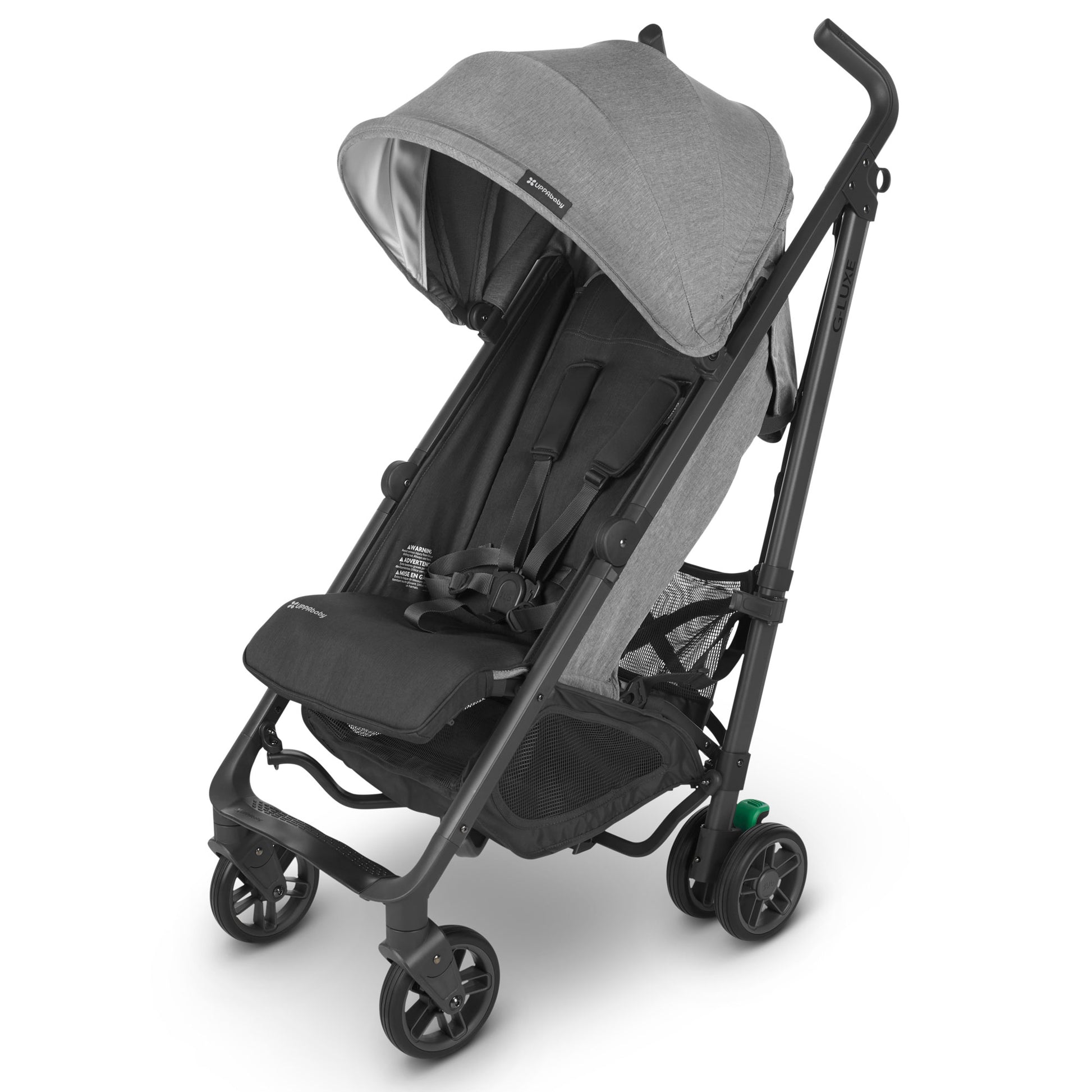 uppababy g-luxe UPPAbaby G-Luxe Stroller – Greyson (Charcoal mélange/Carbon)