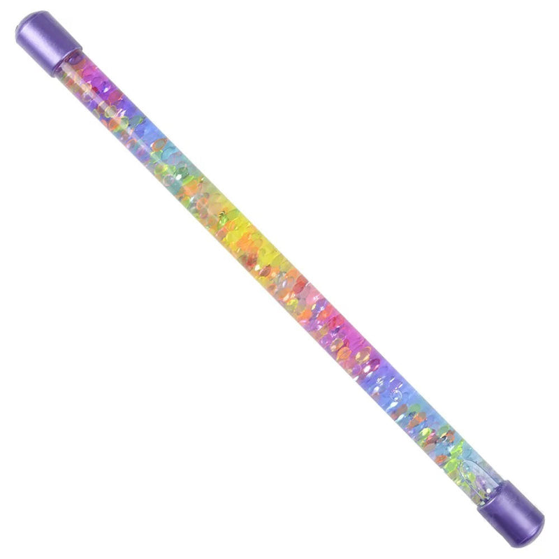 Toysmith Glitter Water Baton - Rainbow / Purple Tips