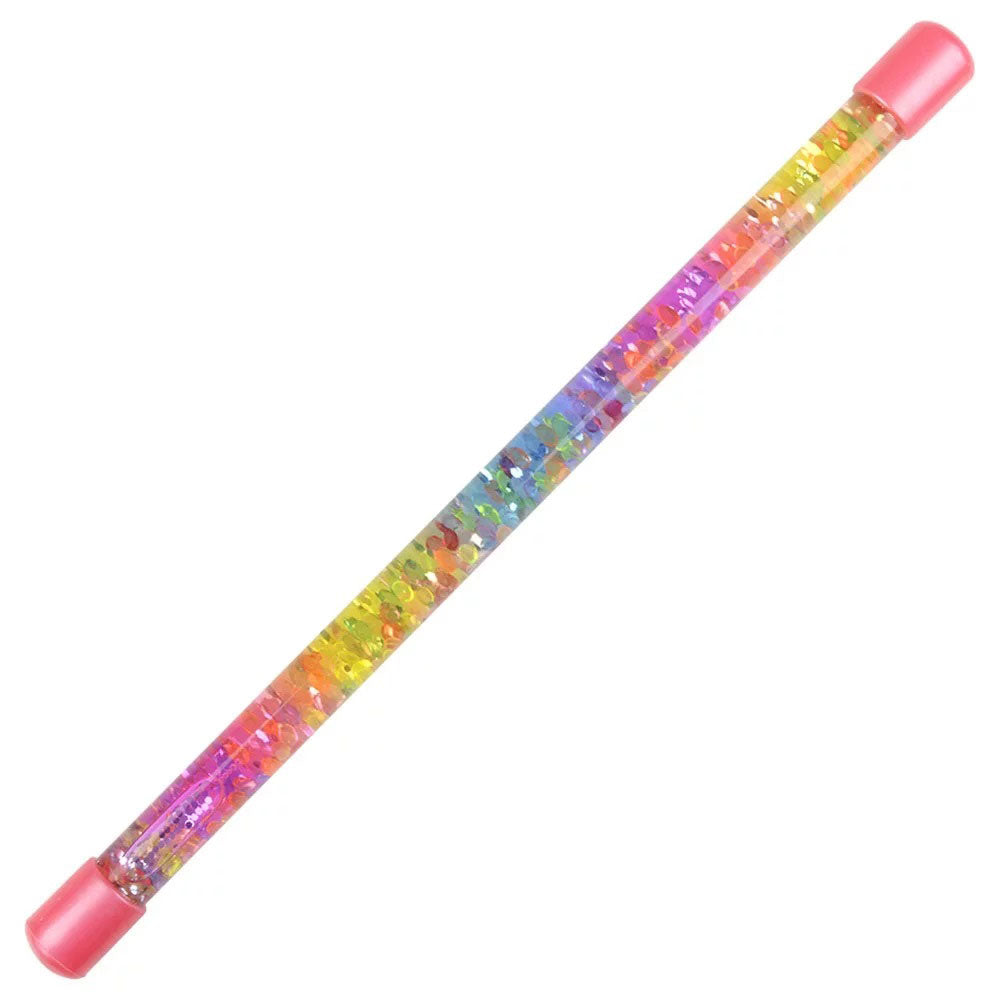Toysmith Glitter Water Baton - Rainbow / Pink Tips