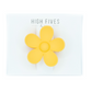High Fives Flower Hair Claw Clips 2.95" - Sunny Yellow