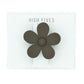 High Fives Flower Hair Claw Clips 2.95" - Cocoa