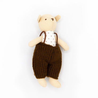 Creative Co-op Cotton Linen Mini Animal Doll - Dog