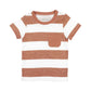 Lovedbaby Kids' Slub Jersey Crewneck Tee - Adobe Stripe