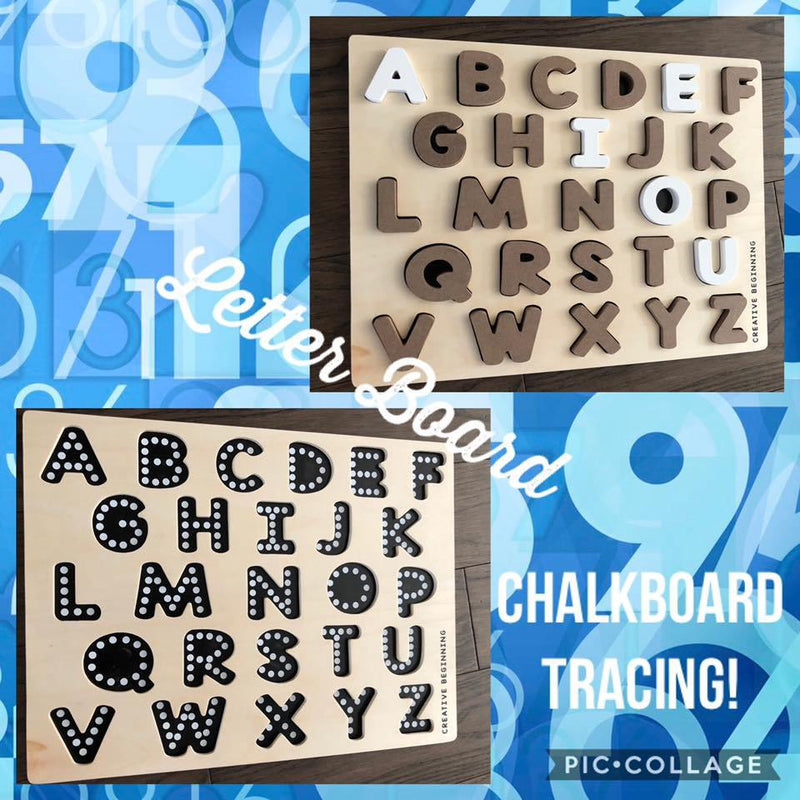 Creative Beginning Chalkboard Base Alphabet Puzzle