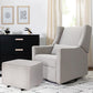 Babyletto Kiwi Glider Recliner w/ Electronic Control and USB - Performance Grey Eco-Weave in home