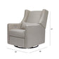 Babyletto Kiwi Glider Recliner w/ Electronic Control and USB - Performance Grey Eco-Weave
