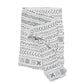 Loulou LOLLIPOP Muslin Swaddle Blanket - White mudcloth