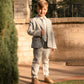 Boy wearing Noralee Sebastian Blazer - Chambray