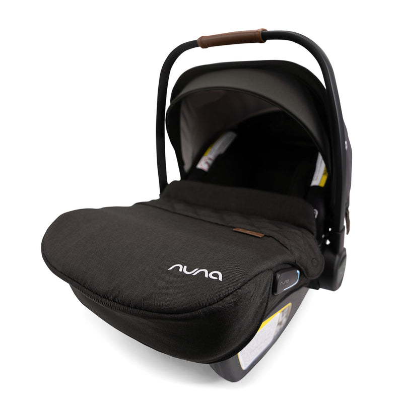 Nuna PIPA Lite RX Footmuff - Caviar on Nuna PIPA Lite RX infant car seat