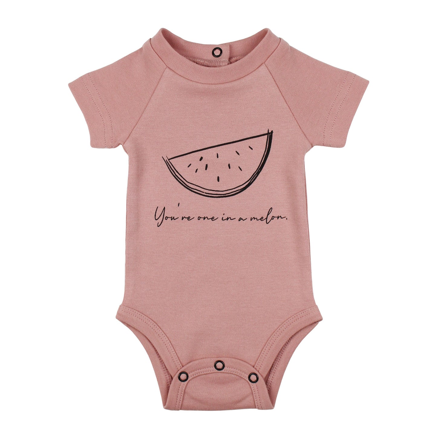 Lovedbaby Raglan Bodysuit - Mauve Watermelon 