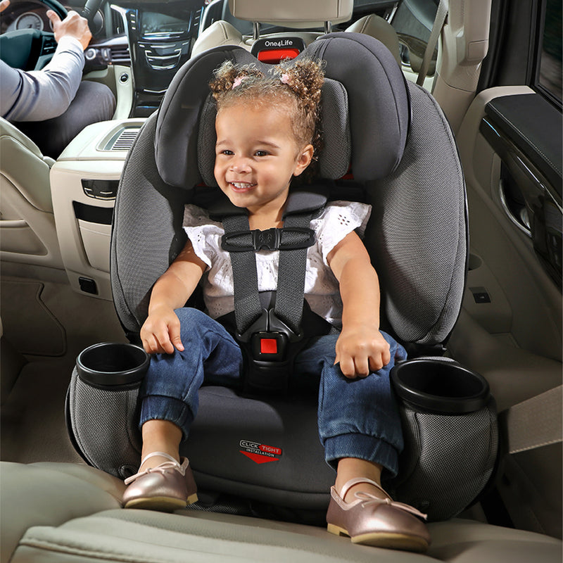 Toddler rides in Britax One4Life ClickTight All-In-One Car Seat - Drift Gray