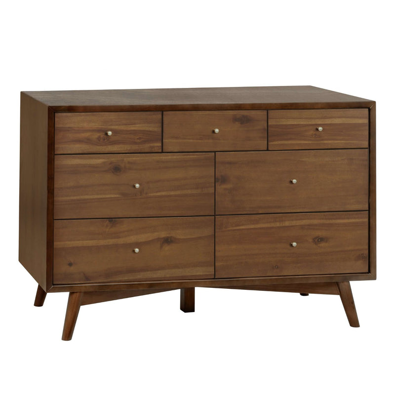 Babyletto Palma 7-Drawer Assembled Double Dresser - Natural Walnut