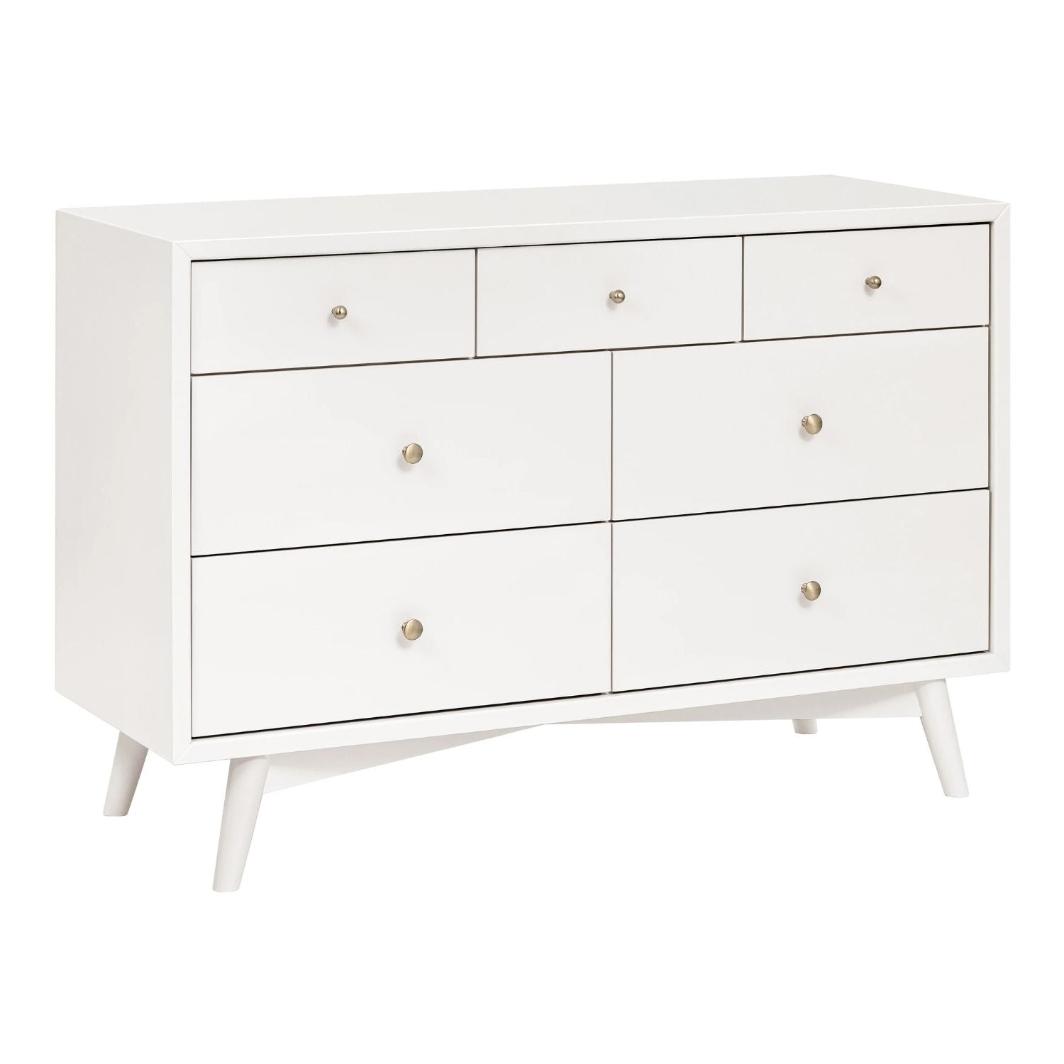 Babyletto Palma 7-Drawer Assembled Double Dresser - Warm White