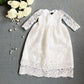 Cool Bebes Pheme Two-Layered Lace Blessing Gown Cathedral Length