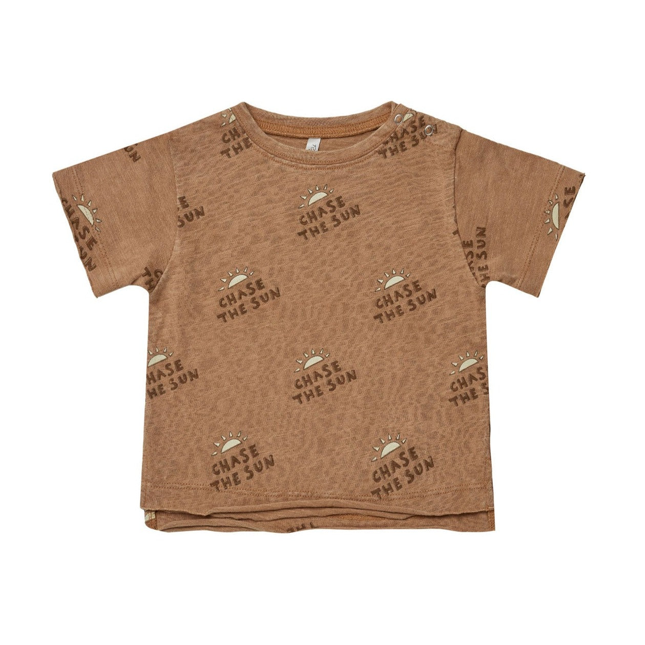 Rylee and Cru Raw Edge T-Shirt - Chase the Sun - Camel