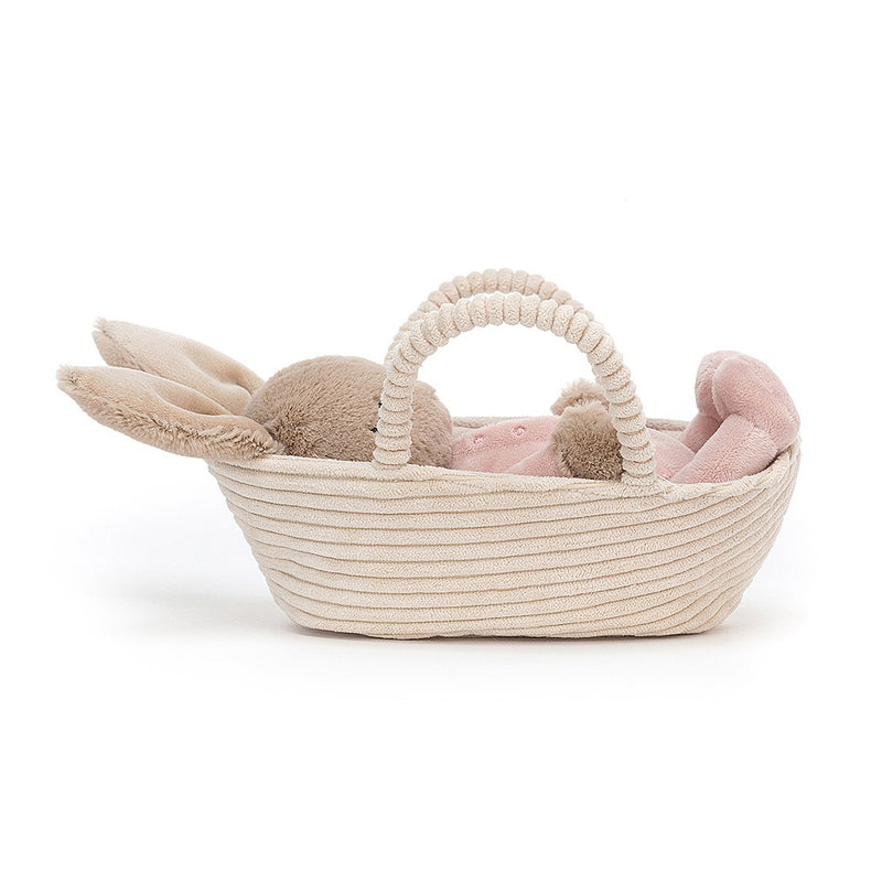 Jellycat Rock-A-Bye Bunny with Cradle