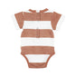 Lovedbaby Slub Jersey Crewneck Bodysuit - Adobe Stripe