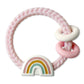 Itzy Ritzy Ritzy Rattle with Teething Rings - Rainbow