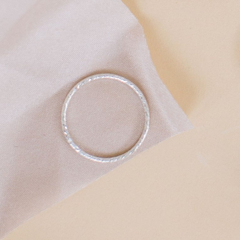 Made by Mary Silver Stella Sparkle Stacking Ring