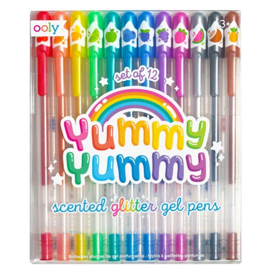 OOLY Yummy Yummy Scented Glitter Gel Pens - Set of 12