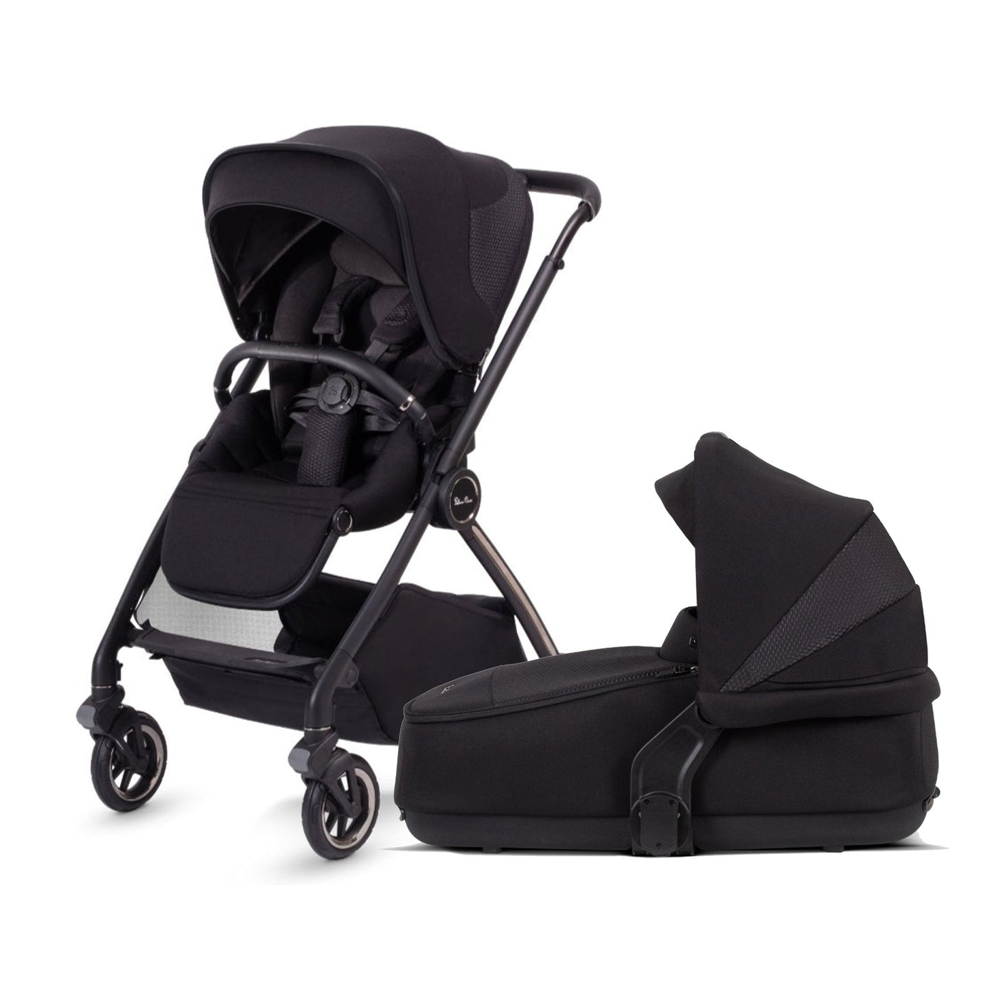 Silver Cross Dune Stroller + Compact Bassinet - Space