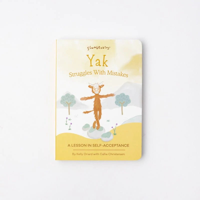 Slumberkins Board Book - Yak Struggles With Mistakes: A Lesson in Self Acceptance