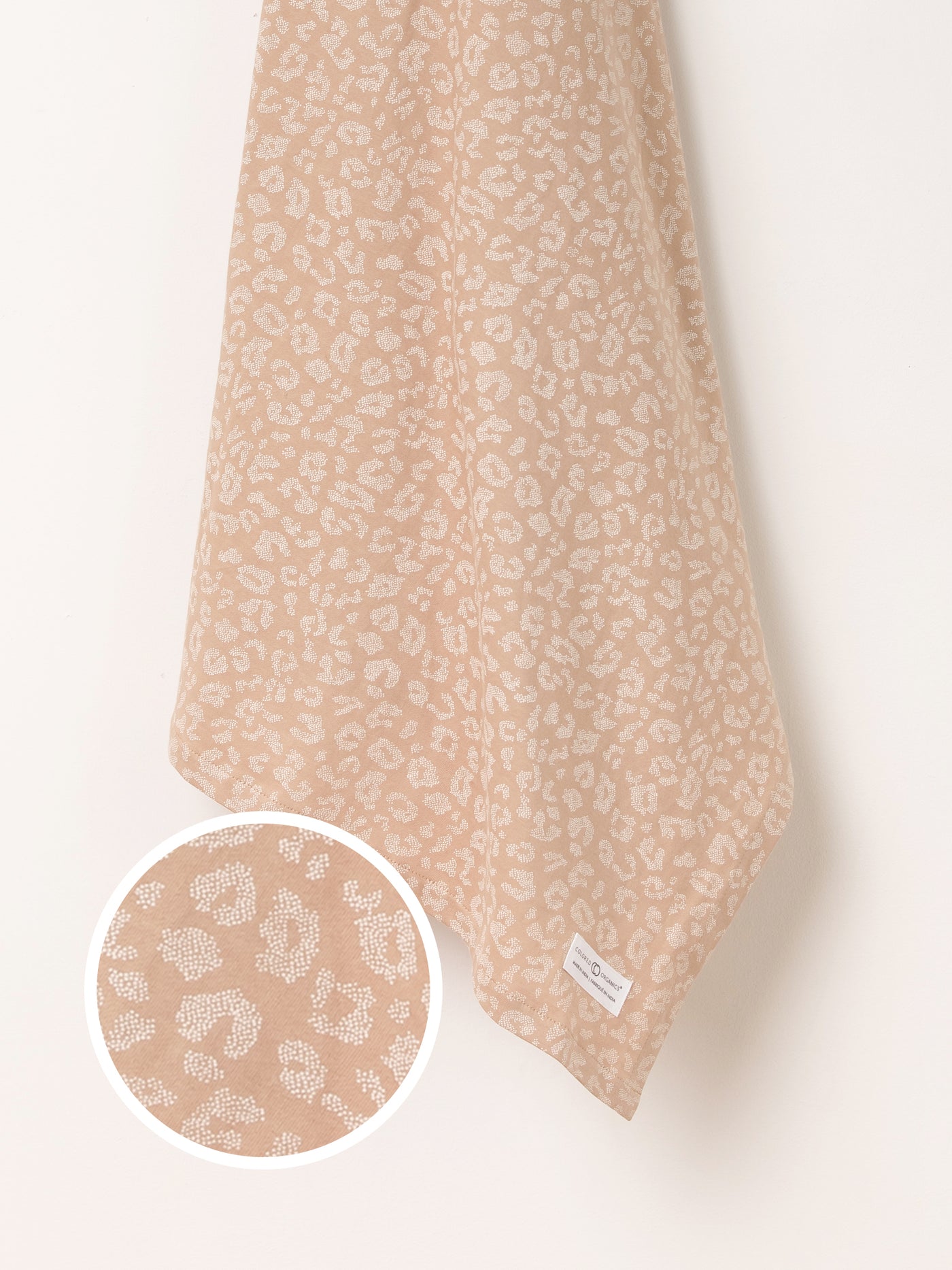Colored Organics Swaddle Blanket - Leopard / Tan