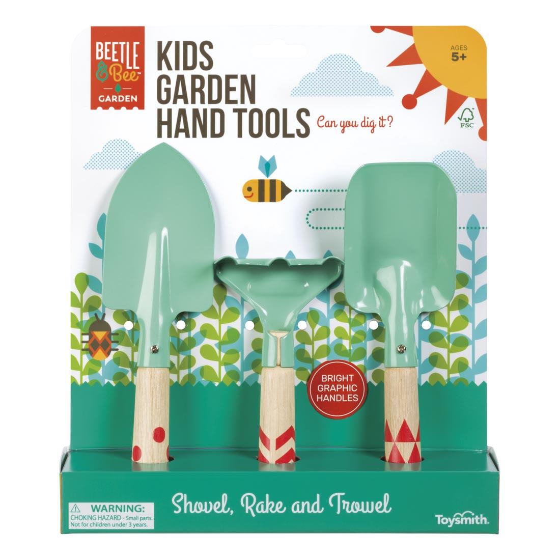 Toysmith Beetle & Bee Kids Garden Hand Tools 