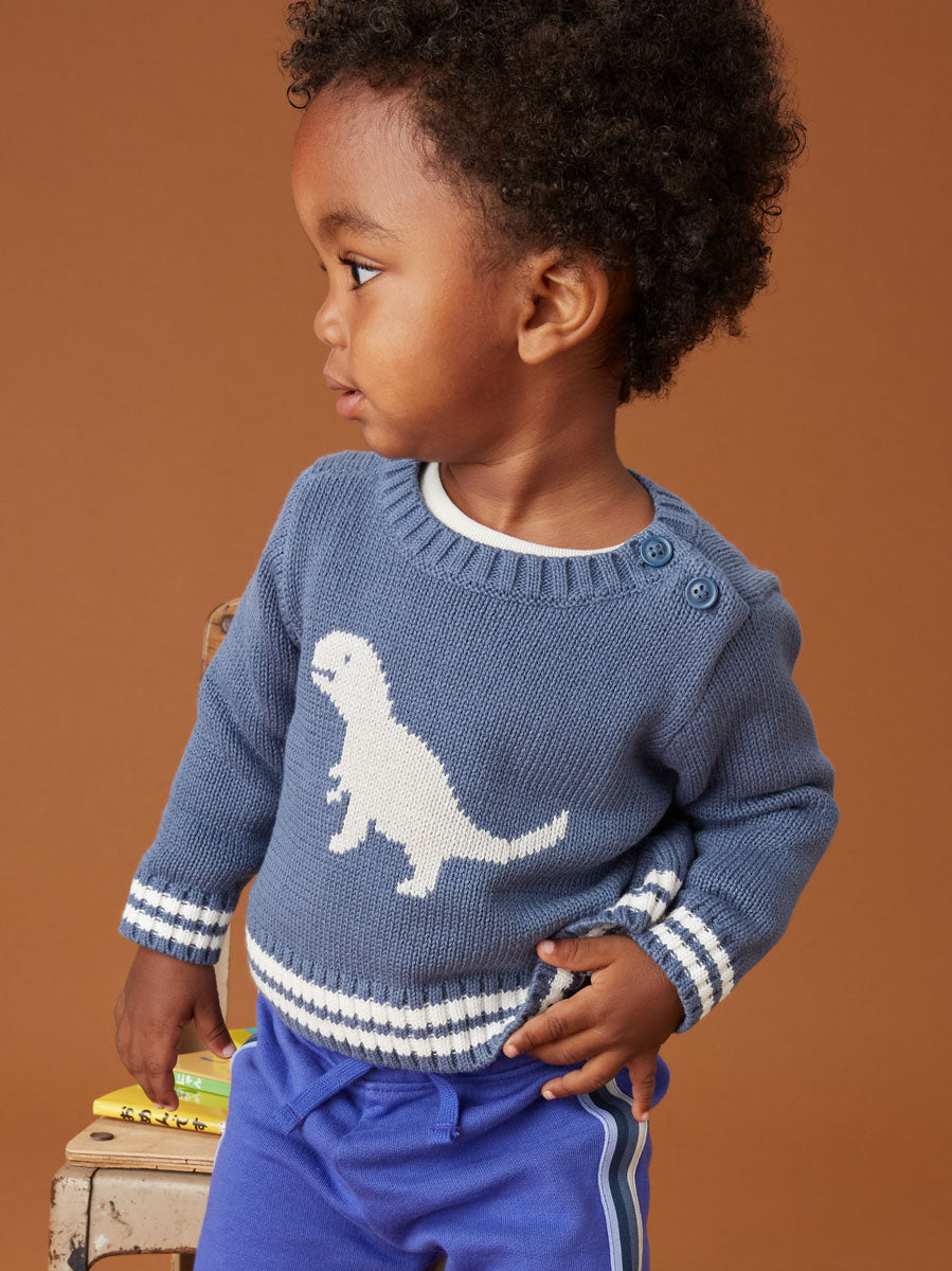 Tea Collection Baby Dino Sweater - Triumph 