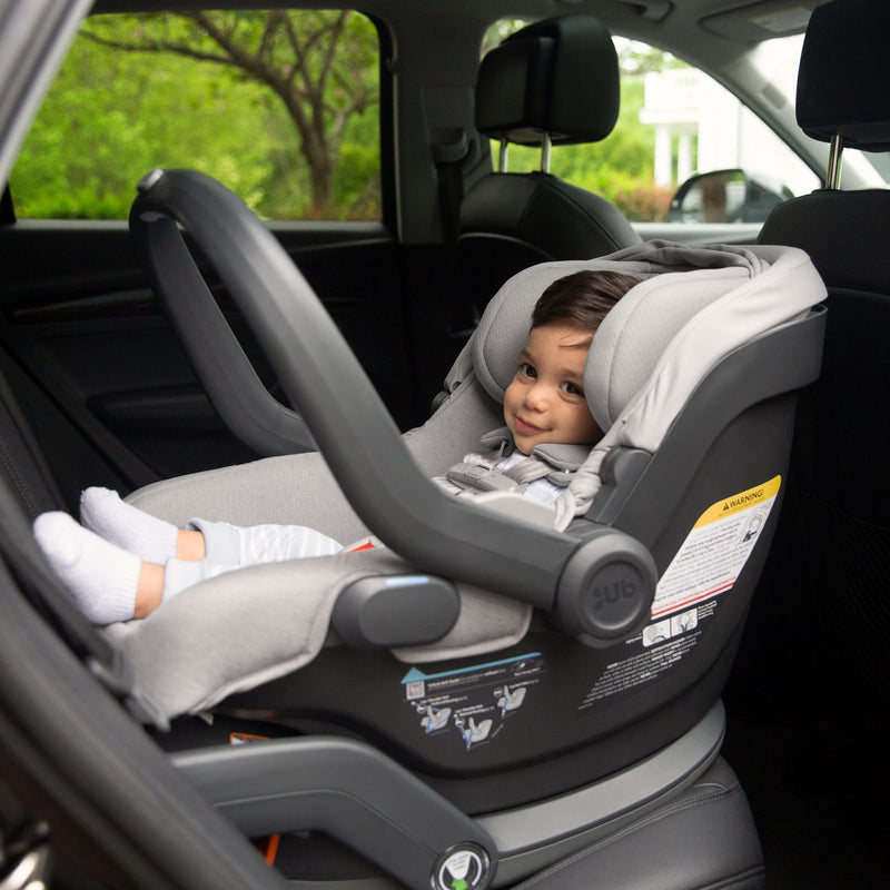 Baby rides in UPPAbaby MESA V2 Infant Car Seat