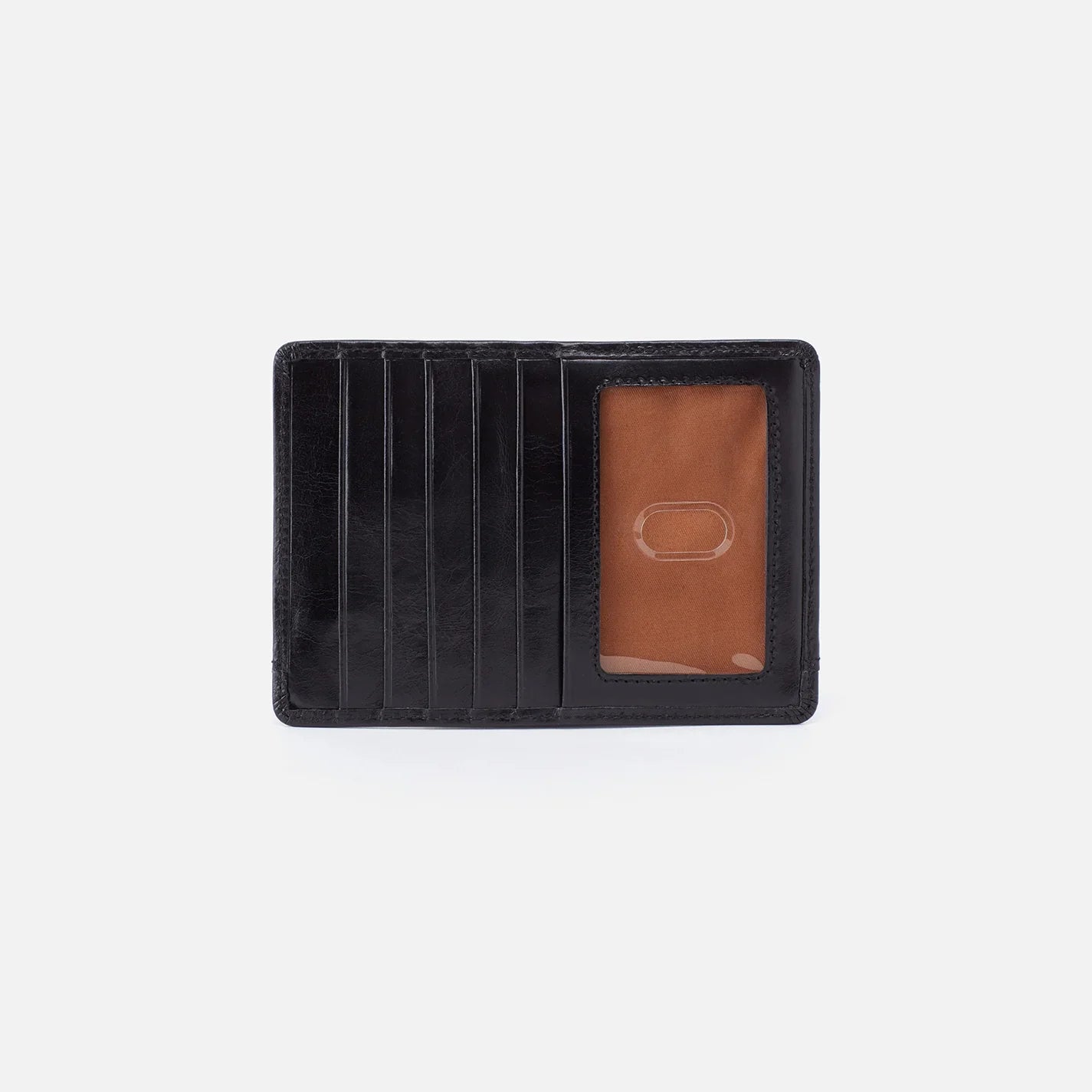 Hobo Bags Euro Slide Card Case - Polished Leather - Black