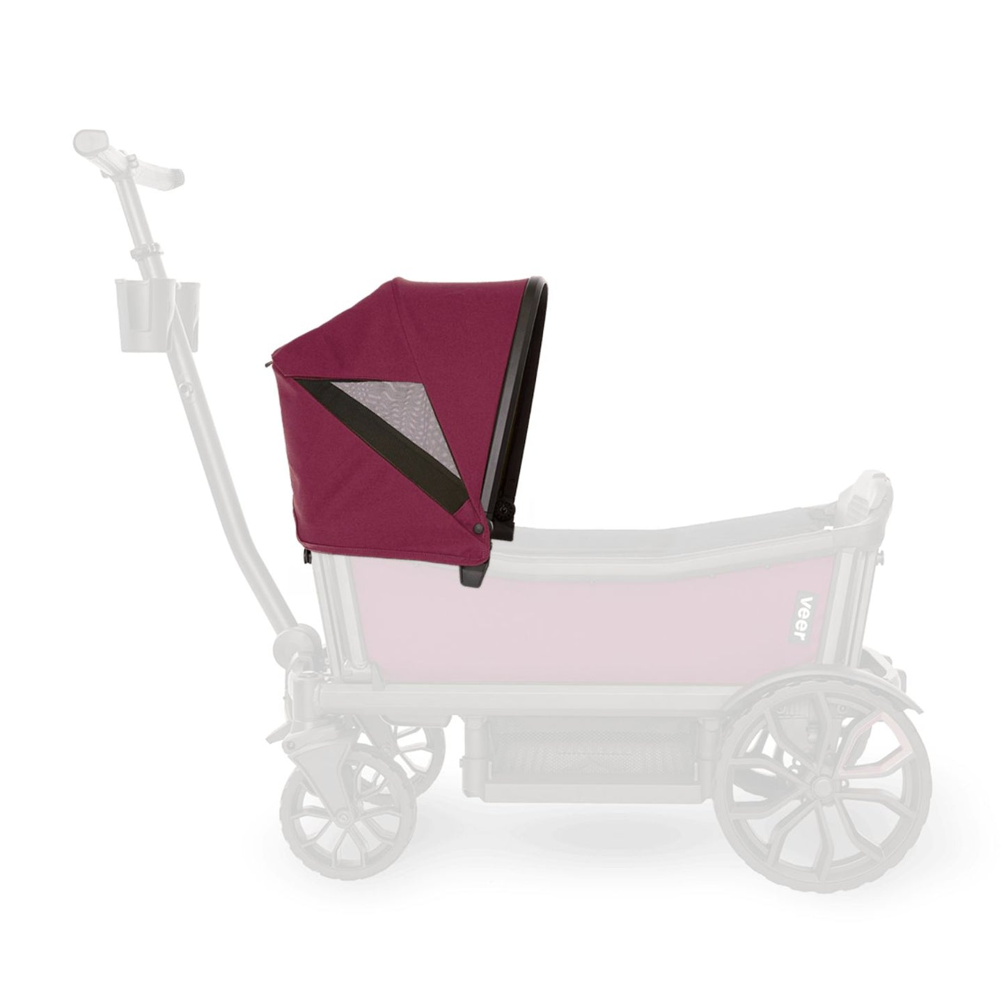 Veer Cruiser Retractable Canopy - Pink Agate
