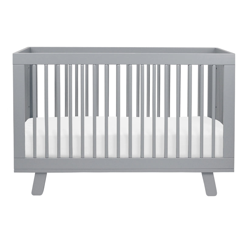 Babyletto Hudson 3-in-1 Convertible Crib with Toddler Bed Conversion Kit - grey
