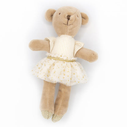 Creative Co-op Plush Ballerina Mini Animal Doll - Bear