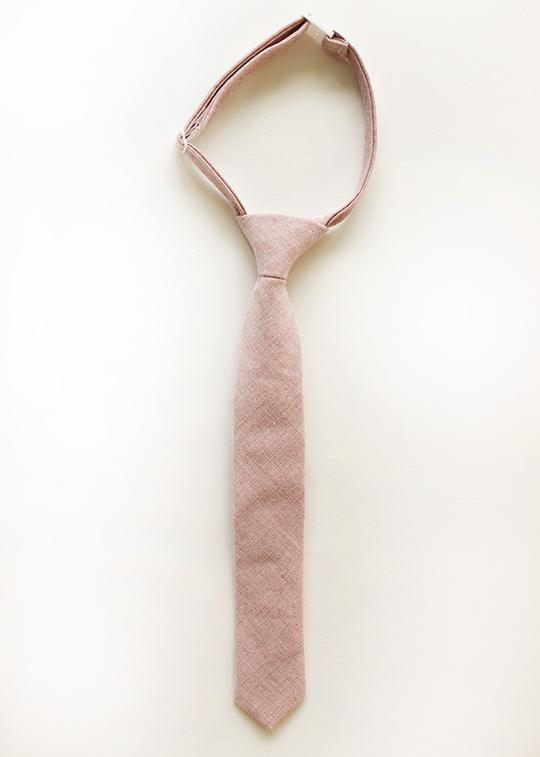 Boon Ties Boys' Tie - Blushing Linen