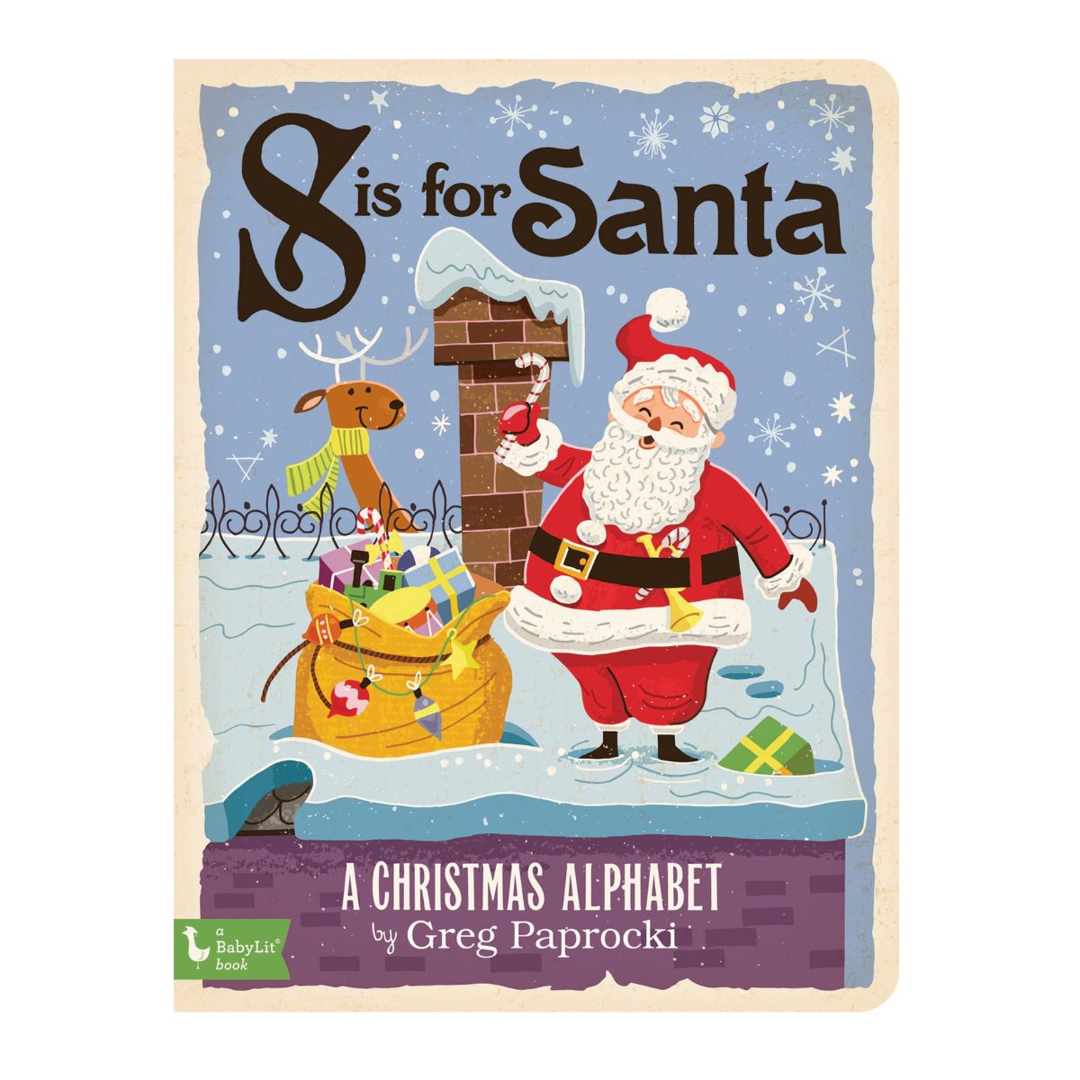 BabyLit Seasonal Alphabet Primer Book - S is for Santa