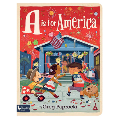 BabyLit Alphabet Primer Book - A is for America