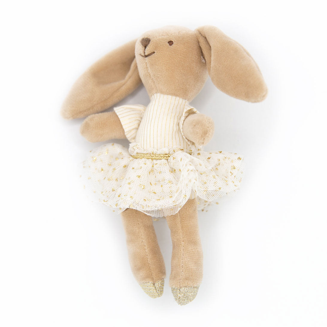Creative Co-op Plush Ballerina Mini Animal Doll - Bunny